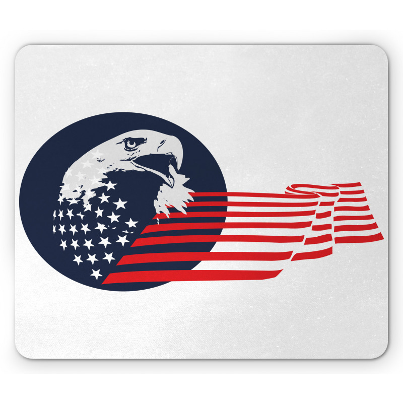 Eagle with Stars Stripes Mouse Pad