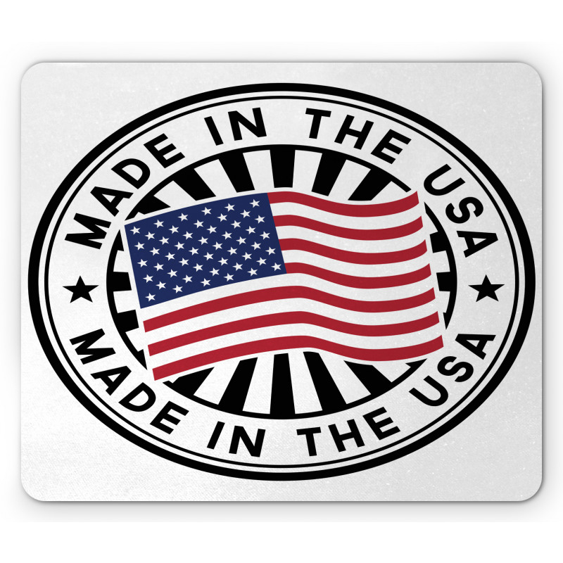 National Flag Stamp Design Mouse Pad