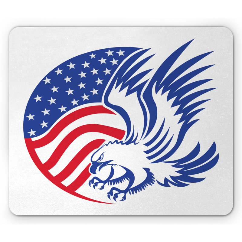 American Bald Eagle Flag Mouse Pad