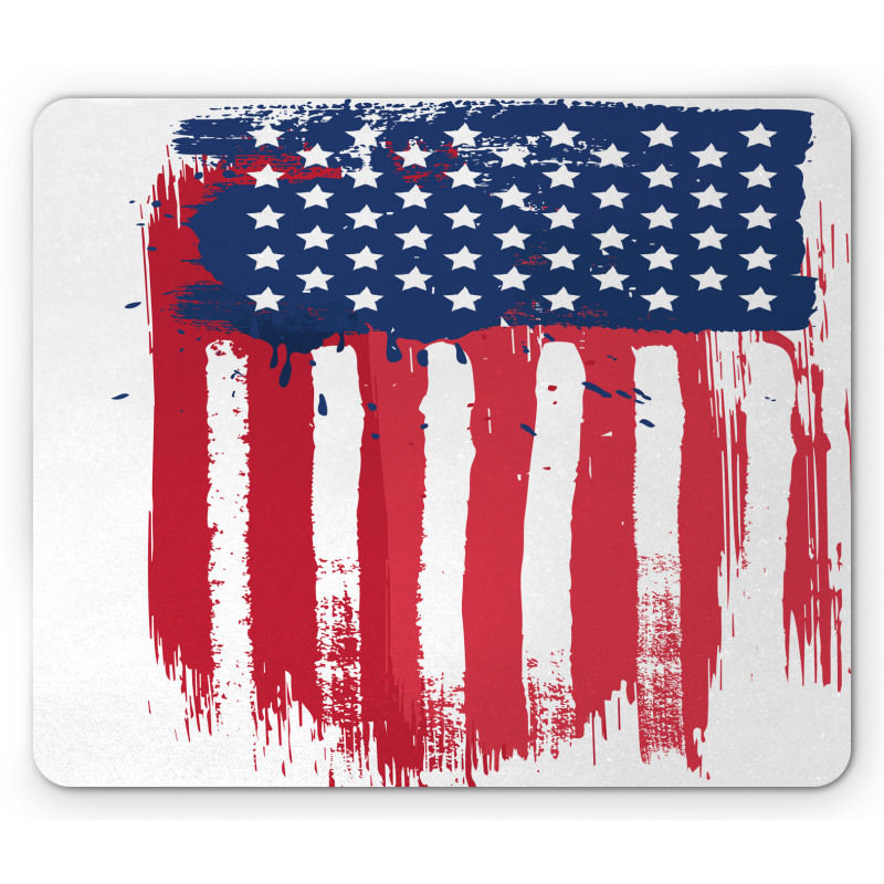 Vertical Hand-drawn Flag Mouse Pad