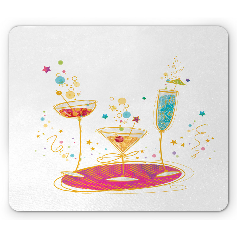 Different Drinks Mouse Pad