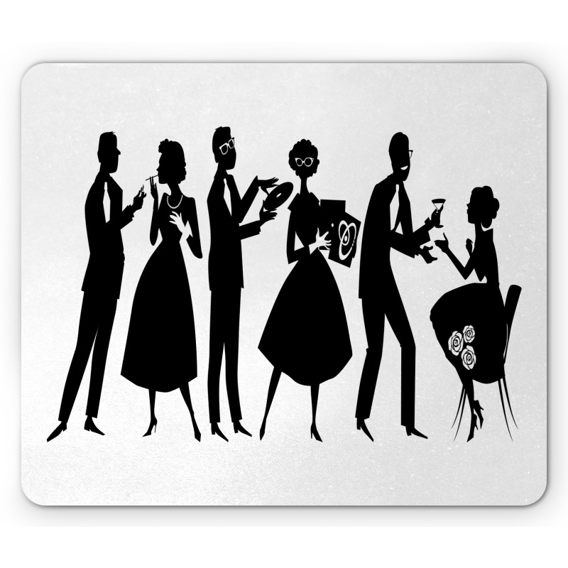 50s Party People Mouse Pad