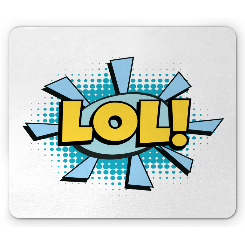 Comic Word Exclamation Mark Mouse Pad