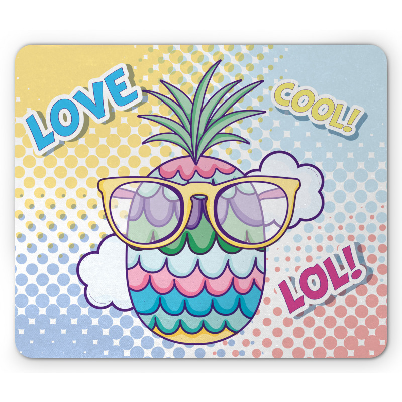 Pineapple Sunglasses Love Cool Mouse Pad