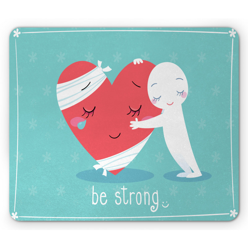 Giving Hug Cheer a Friend Mouse Pad