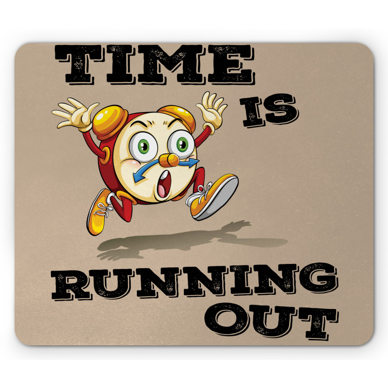 Crazy Funny Alarm Clock Mouse Pad