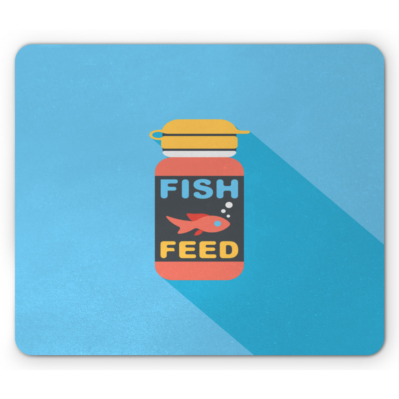 Pet Fish Feed Flat Mouse Pad