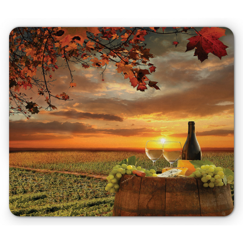 Tuscany Land Rural Field View Mouse Pad