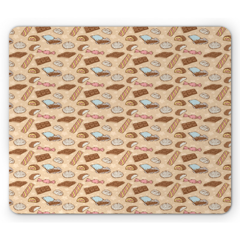 Sweets Candy Bars Vintage Mouse Pad