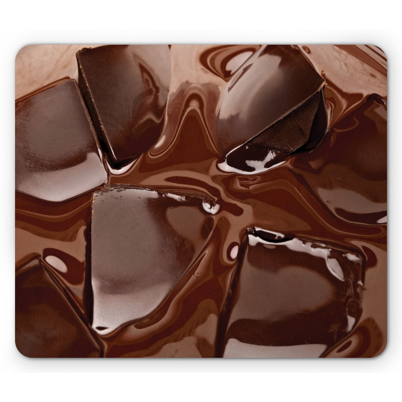 Melting Chocolate Pieces Mouse Pad