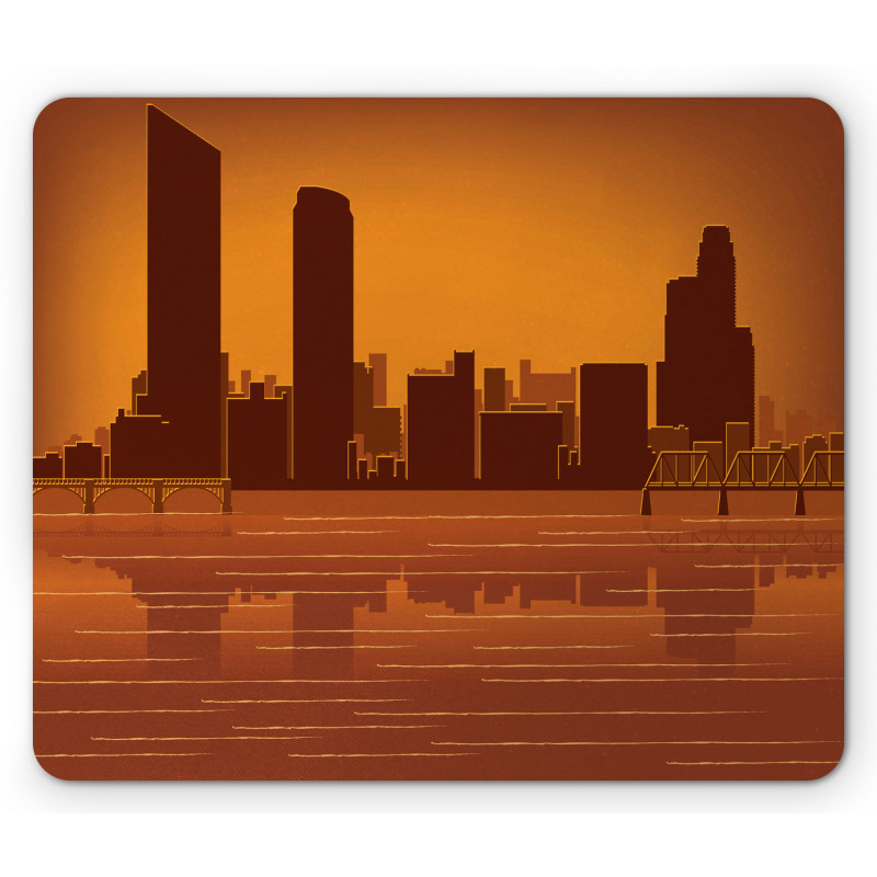 Skyline and Reflection Mouse Pad