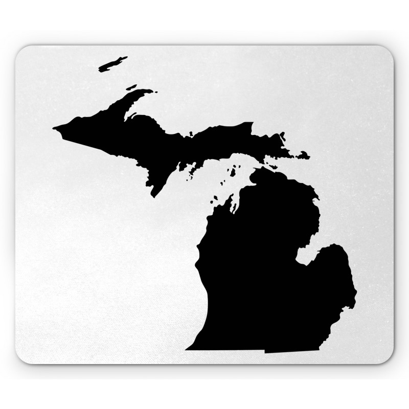 Abstract Black Silhouette Mouse Pad