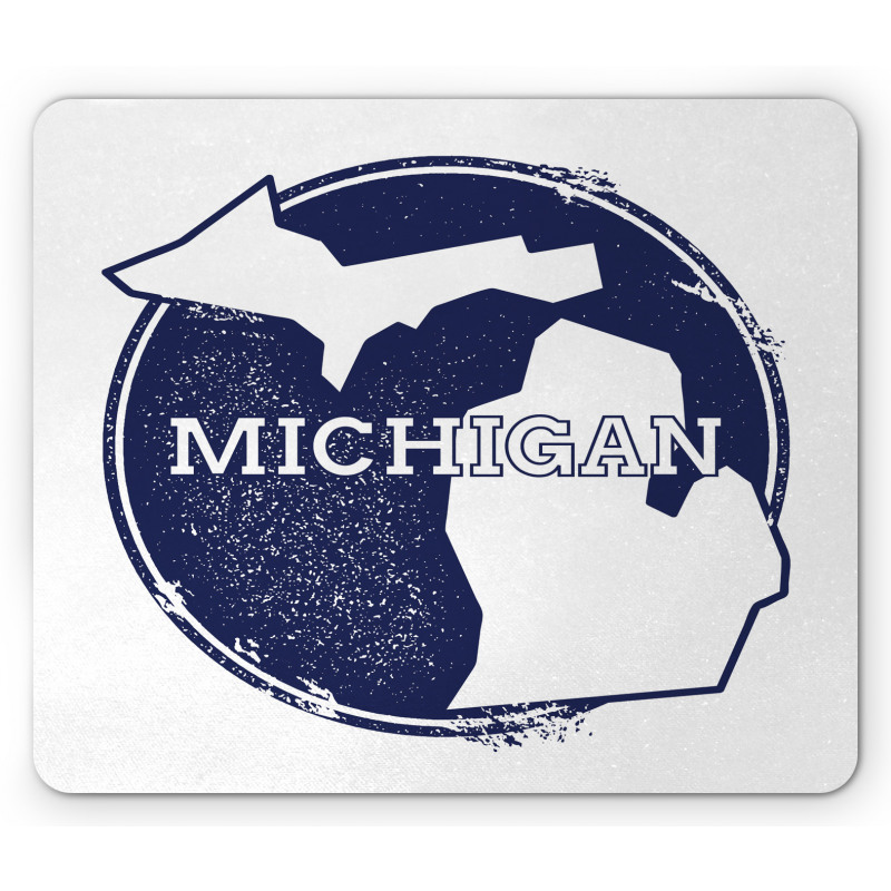 Grunge Rubber Stamp USA Mouse Pad