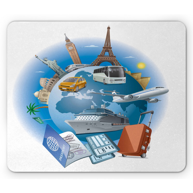 Business Travel Planet Earth Mouse Pad