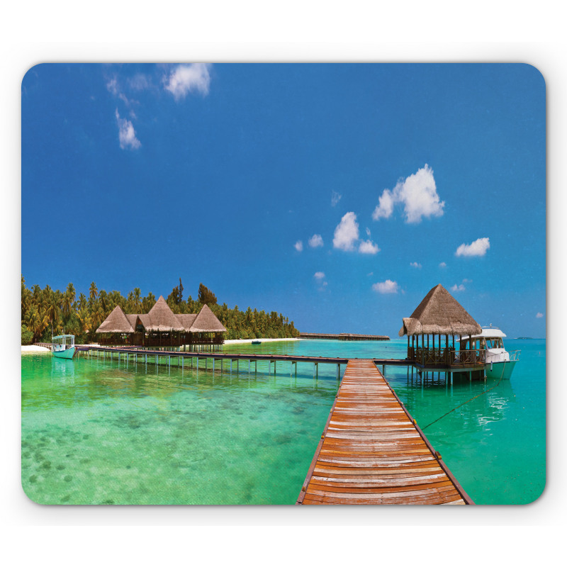 Maldives Island Jetty Mouse Pad