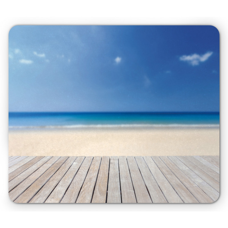 Wooden Decking Sea Mouse Pad