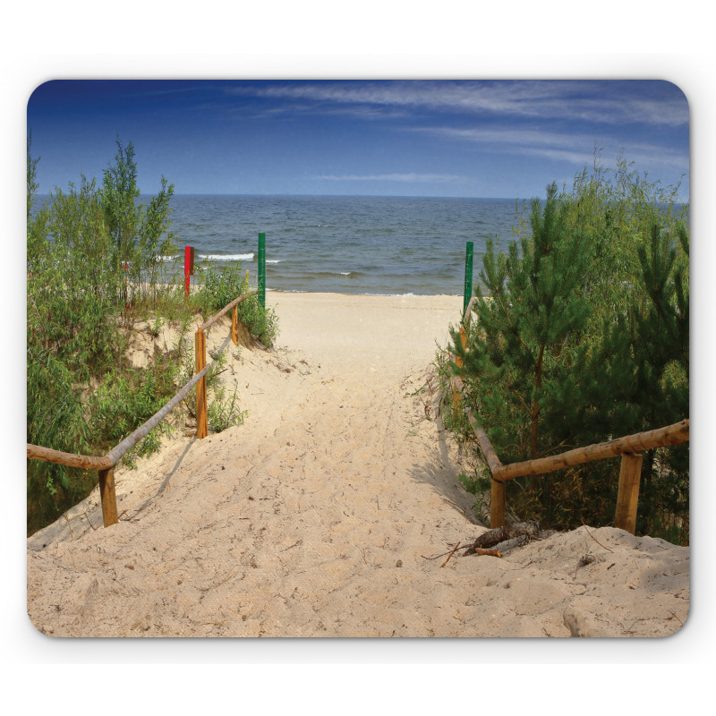 Sandy Peaceful Shore Mouse Pad