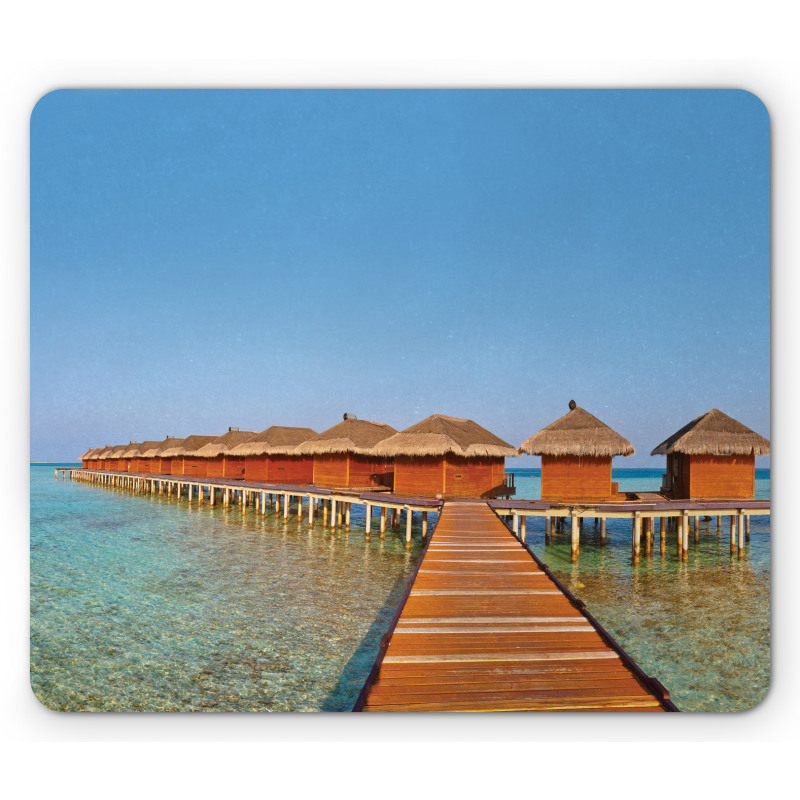 Bungalows on Maldives Mouse Pad