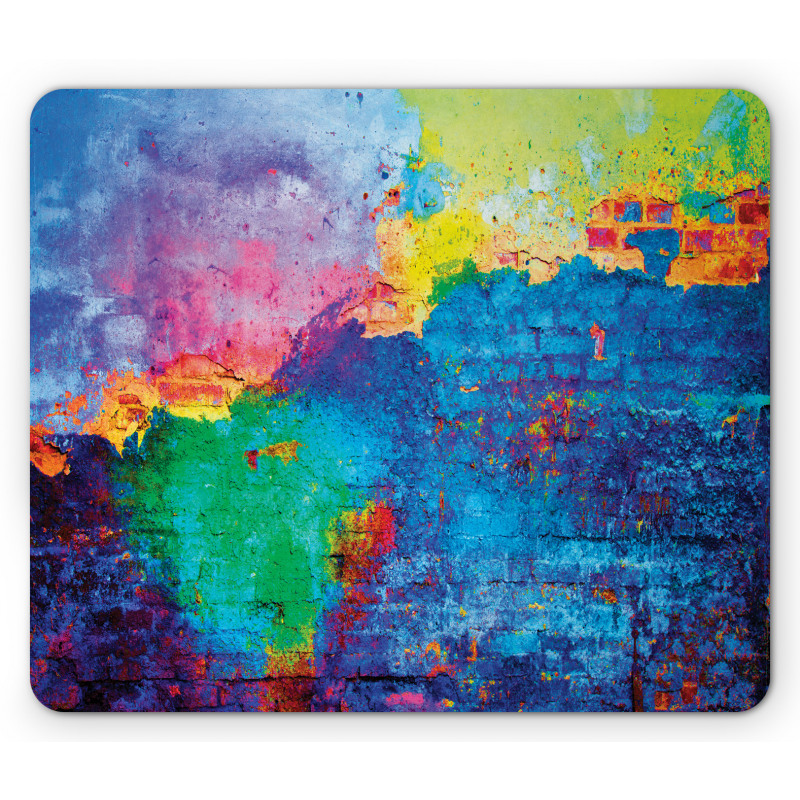 Vibrant Graffiti Spray Mouse Pad