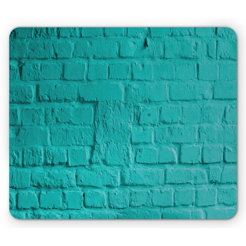 Turquoise Rough Wall Mouse Pad