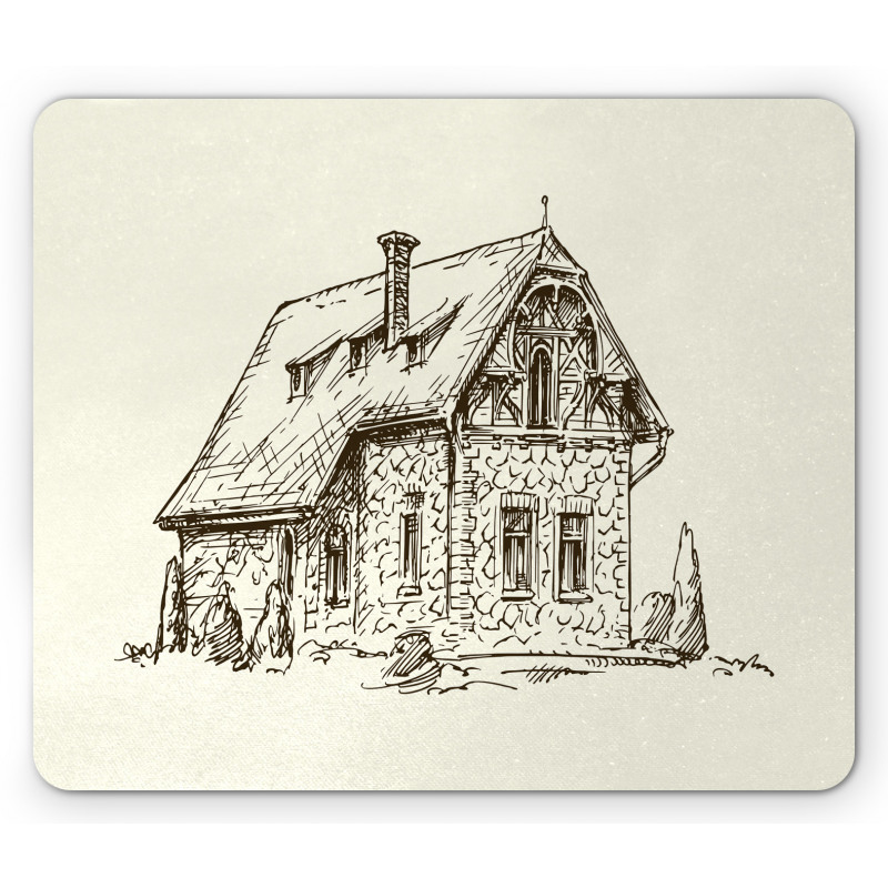 English Stone House Mouse Pad