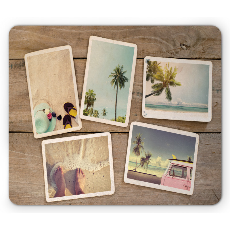 Nostalgic Beach Memories Mouse Pad