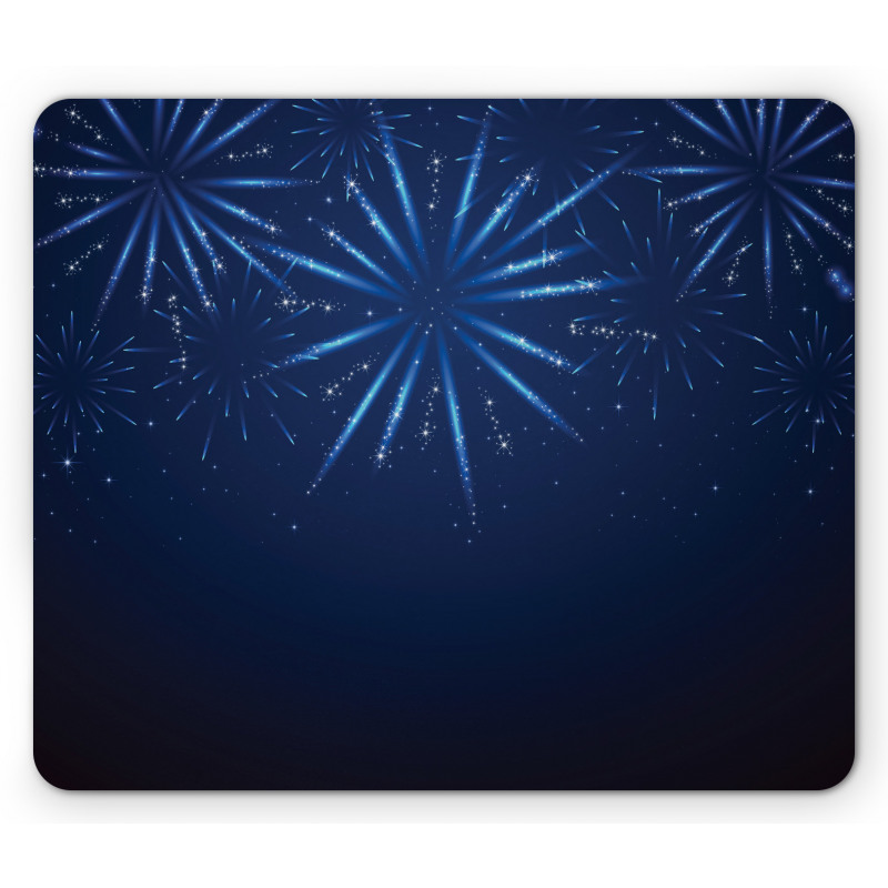 Fireworks at Night Sky Mouse Pad