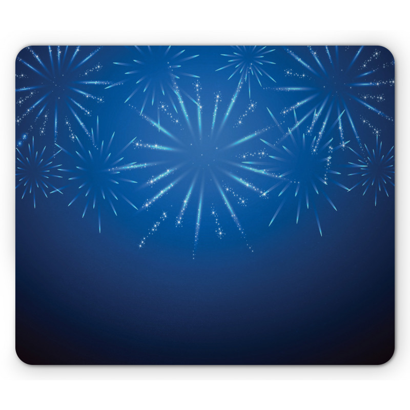 Celebration Elements on Blue Mouse Pad