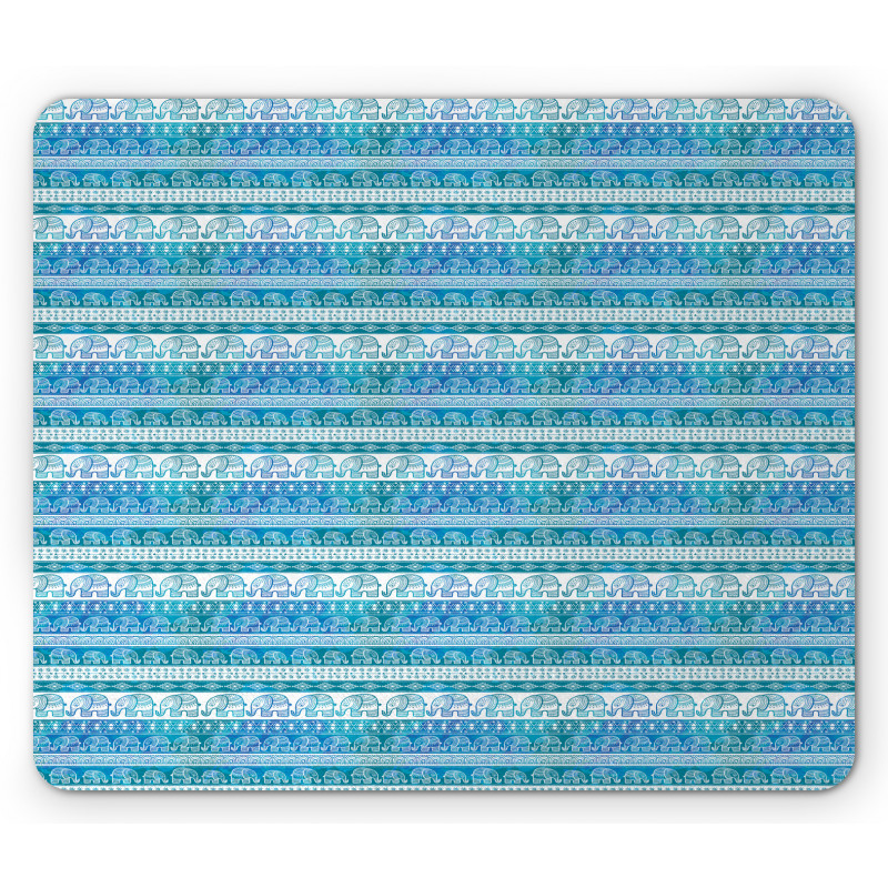 Baby Elephants and Arrows Mouse Pad