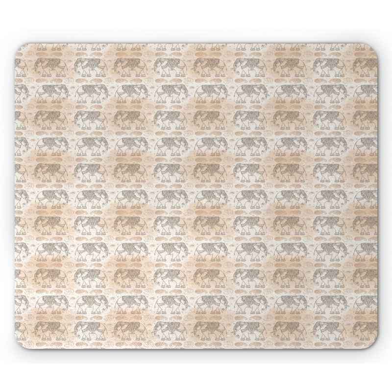 Elephant and Eyes Mouse Pad