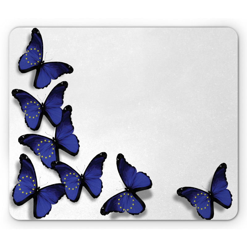 European Union Butterflies Mouse Pad