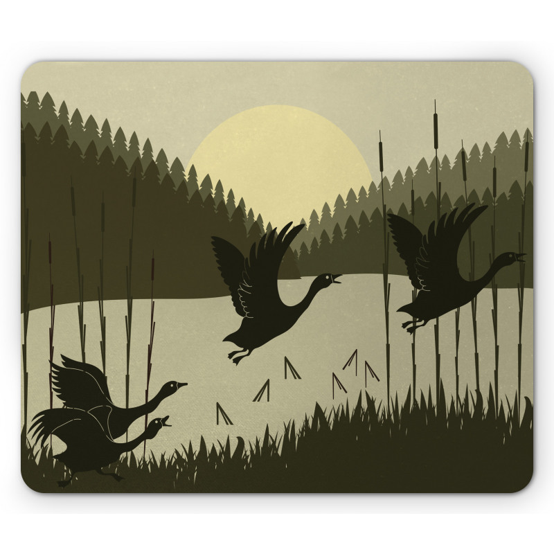 Birdies Wedge Wild Bulrushes Mouse Pad