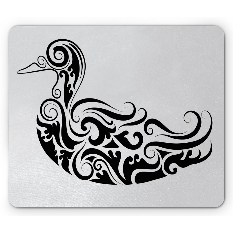 Calligraphic Duck Mouse Pad