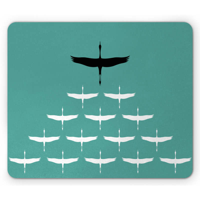 Muster of Birds Silhouettes Mouse Pad