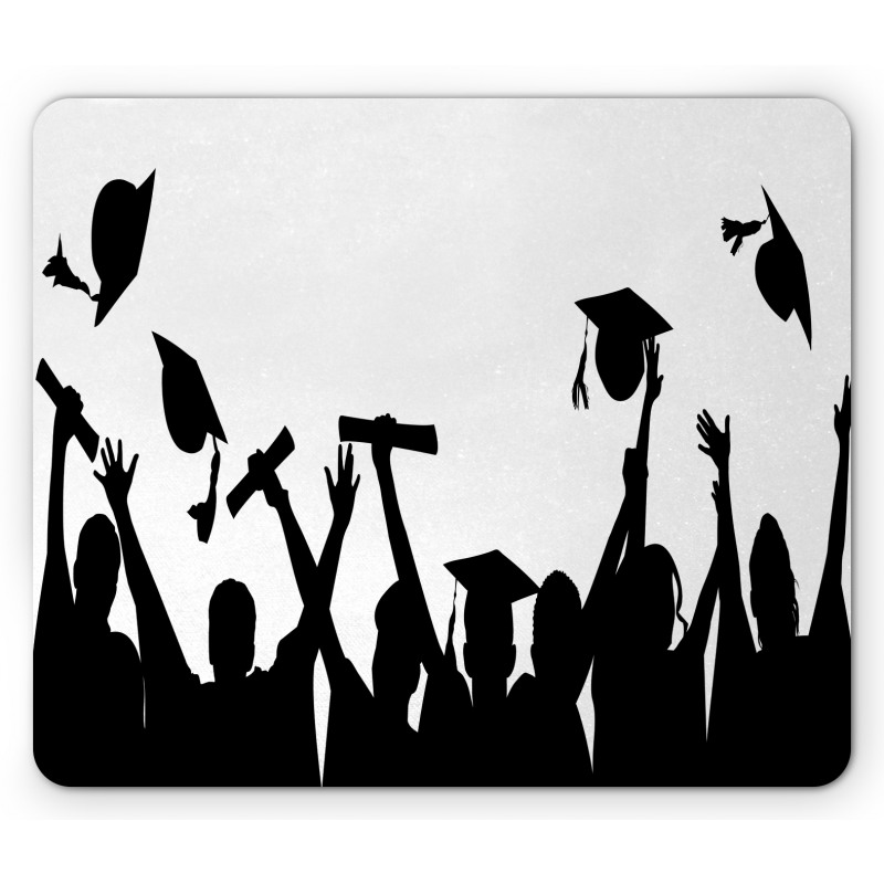 Graduates Silhouettes Mouse Pad