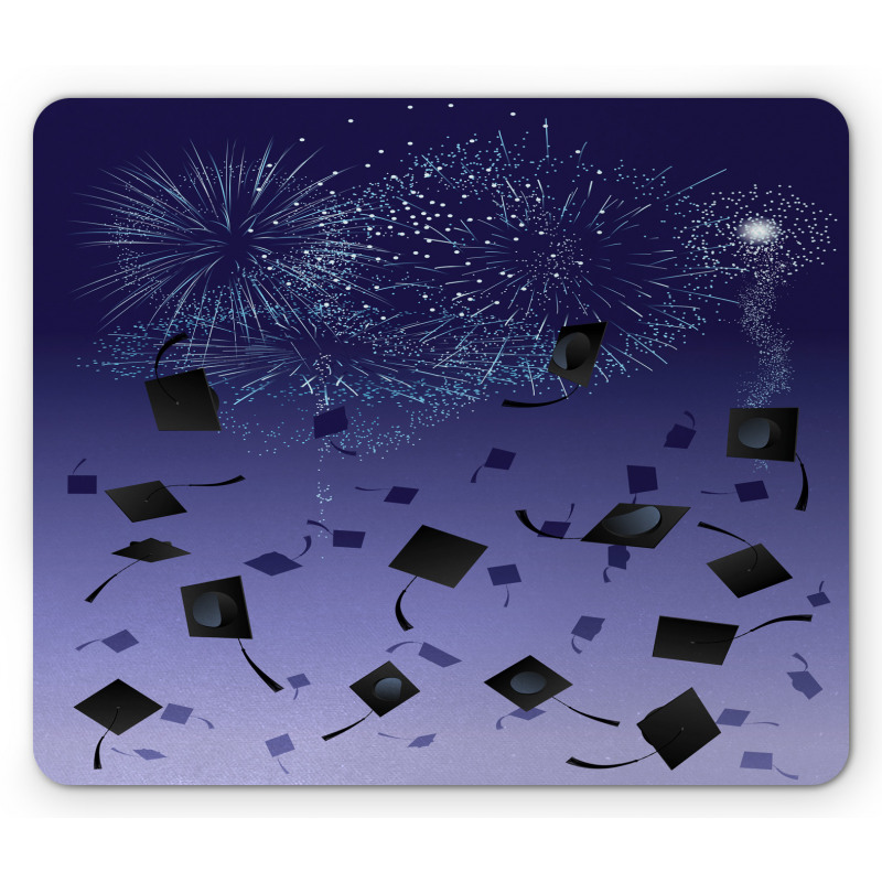 Tossed Caps Celebration Mouse Pad