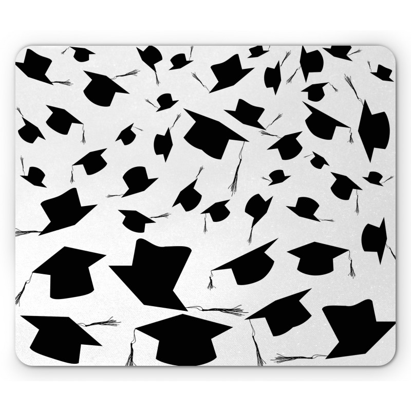 Tossed Graduation Caps Mouse Pad