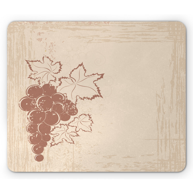 Vintage Style Fruits Branch Mouse Pad