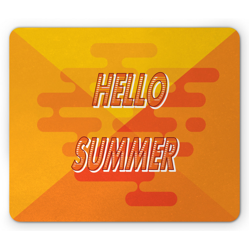 Abstract Design Hello Summer Mouse Pad