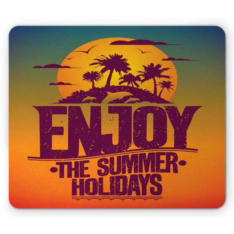 Tropical Island Enjoy Summer Mouse Pad