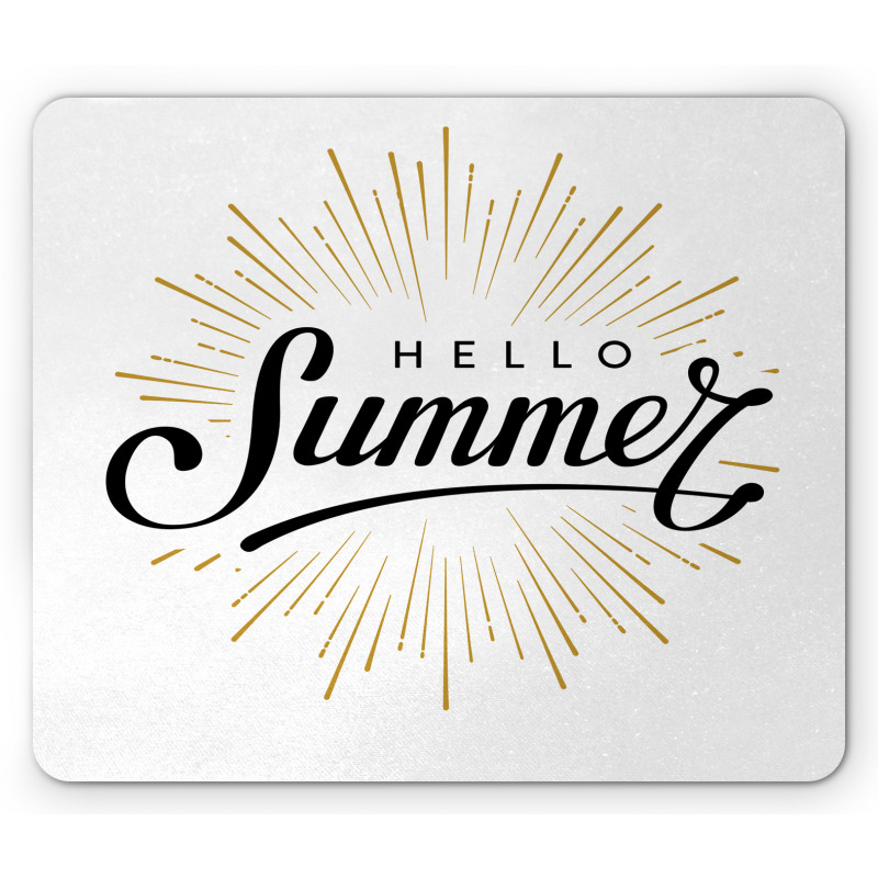 Simple Summer Hand Lettering Mouse Pad