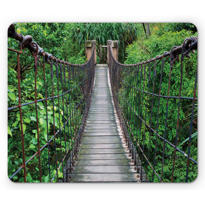 Rope Bridge in a Rainforest Mouse Pad