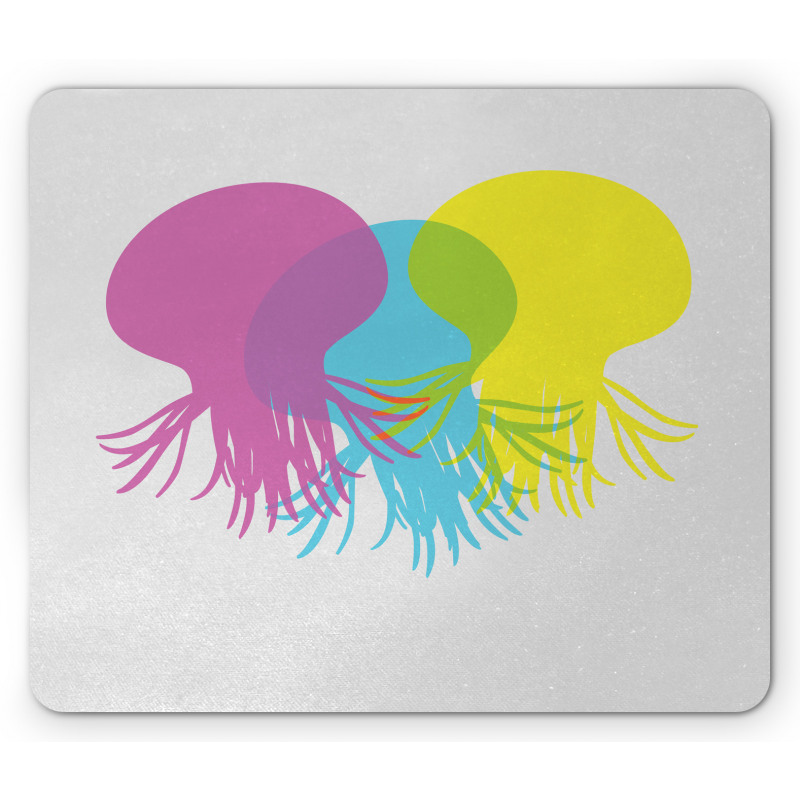 Overlap Marine Animals Mouse Pad