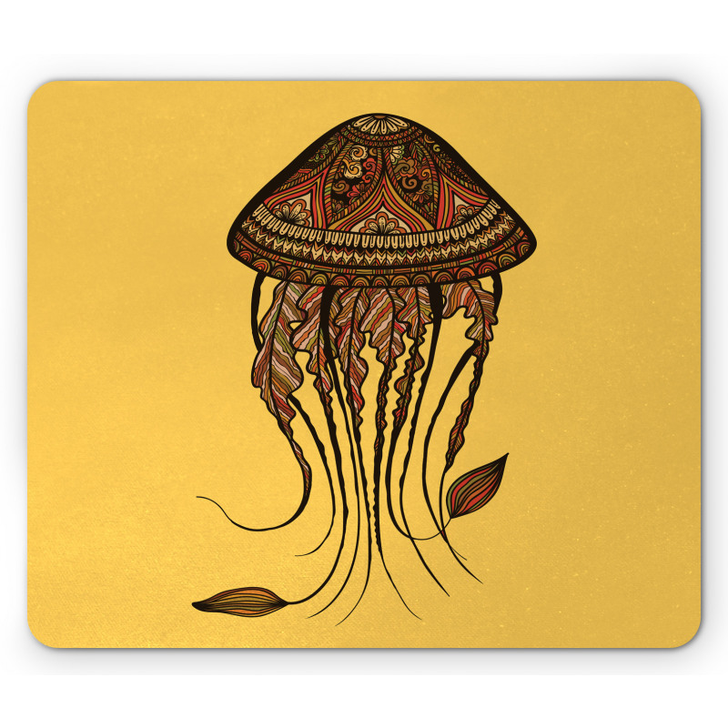 Abstract Jellyfish Mouse Pad