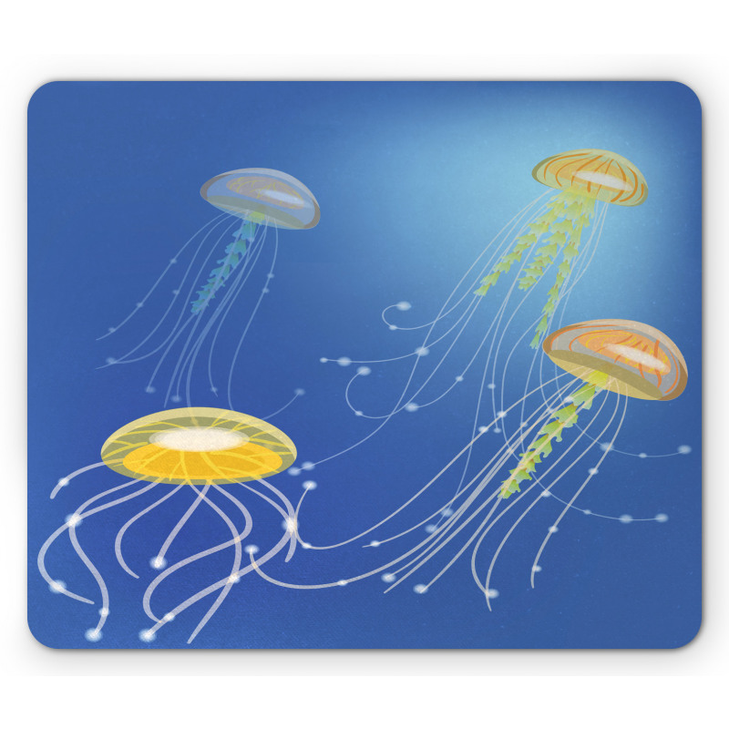 Abstract Floating Scene Mouse Pad