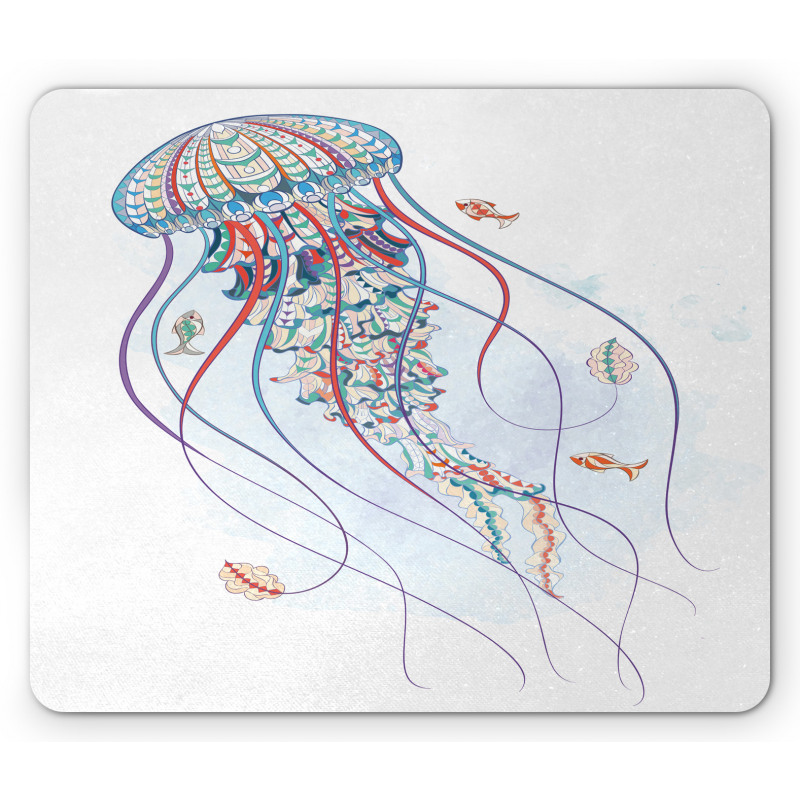 Nautical Ornate Organism Mouse Pad