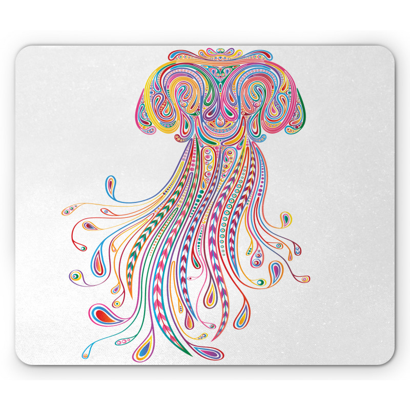 Doodle Abstract Colorful Mouse Pad