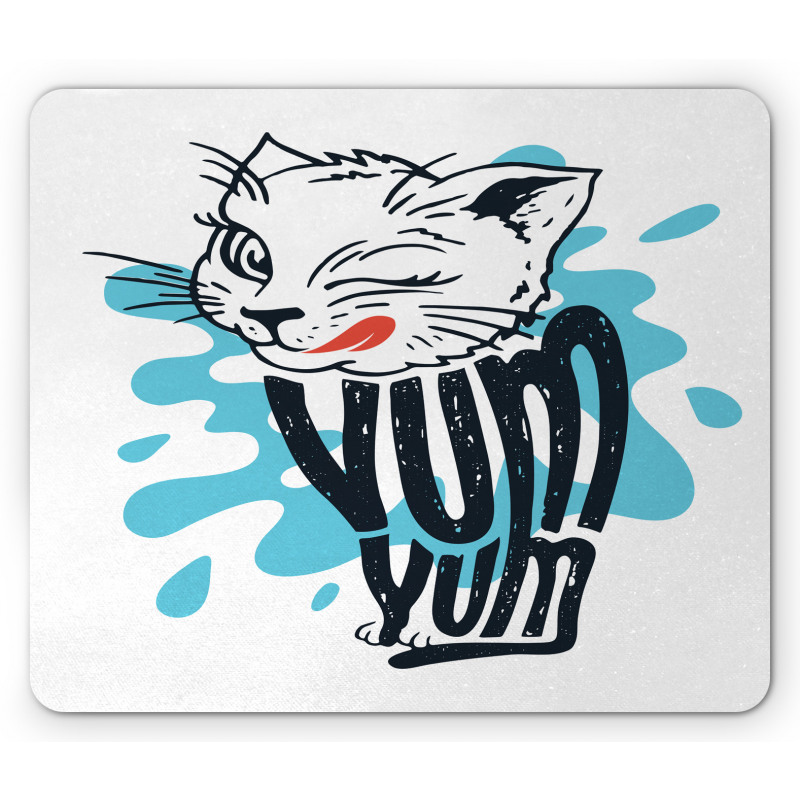 Licking Kitten Yum Yum Mouse Pad