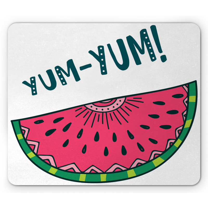 Tasty Watermelon Slice Yum Yum Mouse Pad