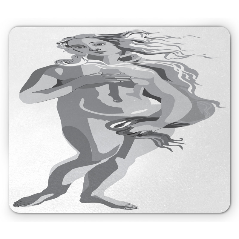 Woman Purity in Greyscale Mouse Pad
